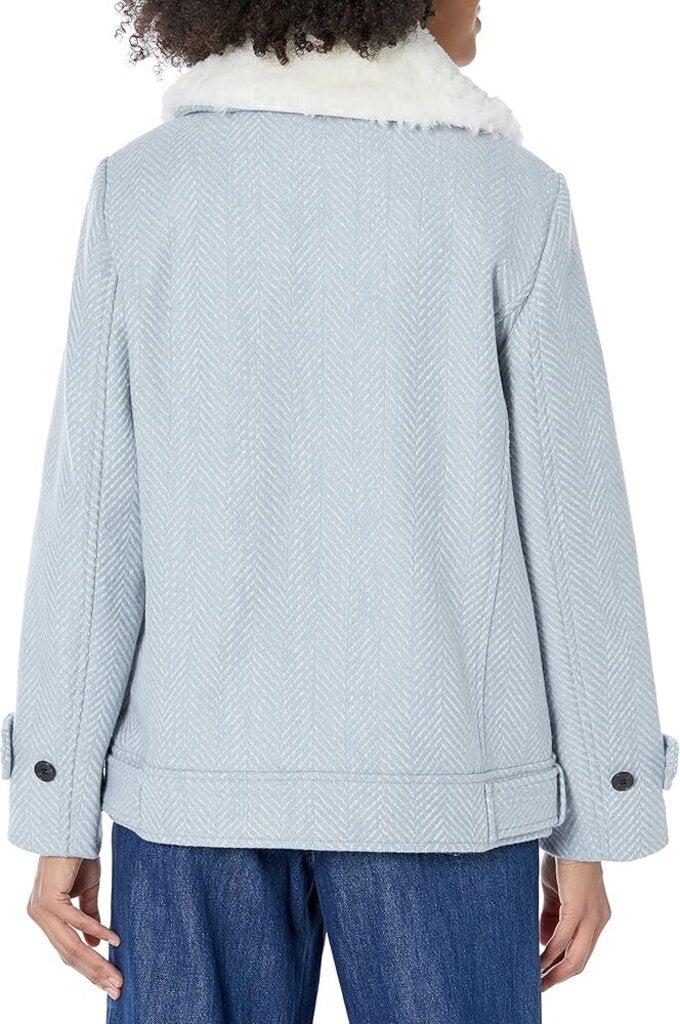 Club Monaco Textured Moto Jacket - Size Small