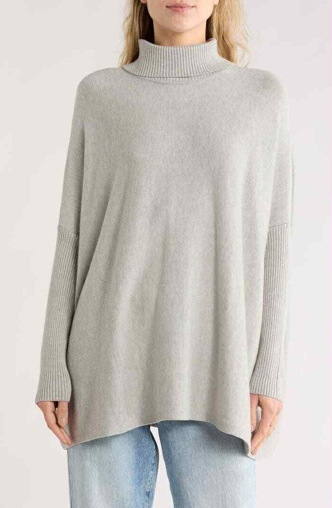 Joseph A. NWT Oversize Boxy Turtleneck Sweater - Size XS
