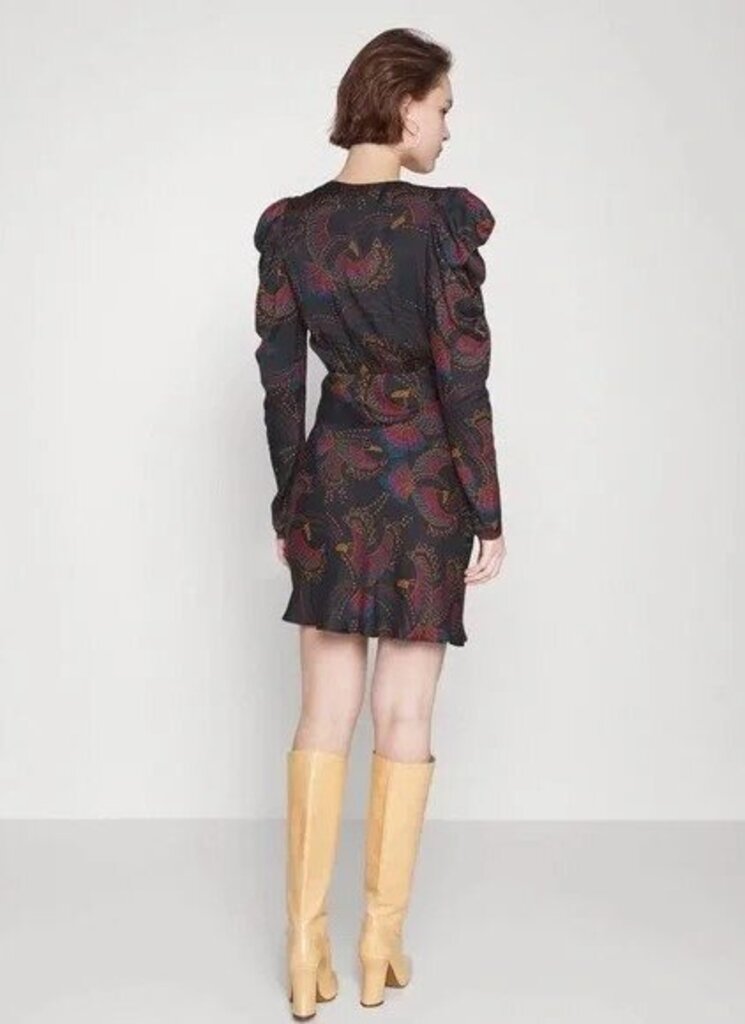 Farm Rio Sequin Toucans Wrap Mini Dress - Size Small