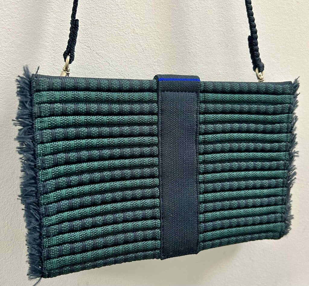 Rothy’s Navy Blue Tassel Clutch (Retails for $100)