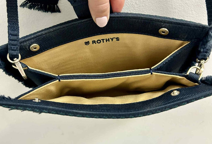 Rothy’s Navy Blue Tassel Clutch (Retails for $100)