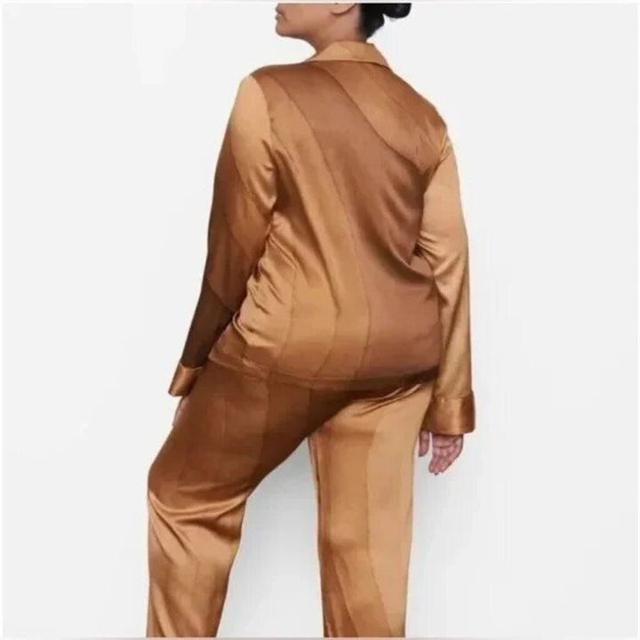 Skims NWT Silk Nude Print Pants - Size 2X