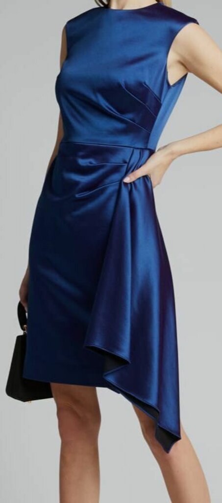 Rickie freeman Teri Jon NWT Cap-sleeve Satin Sheath Dress (Retails for $600) - Size 8