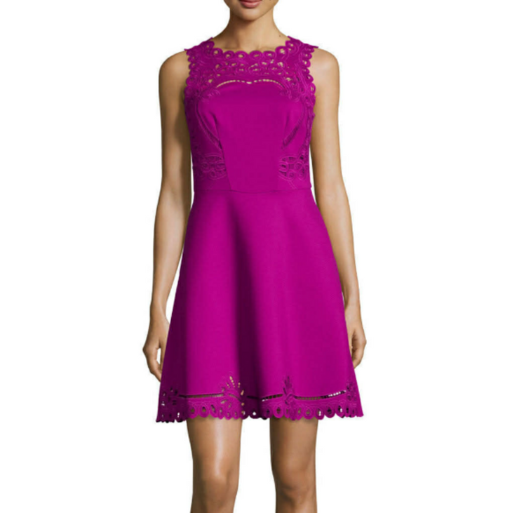 Ted Baker Cutout Fit and Flare Dress - Size 3