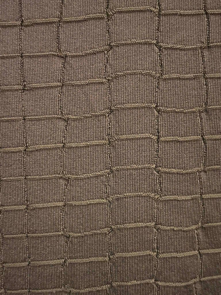 Gucci Crocodile Knit Sheath Dress - Size Large