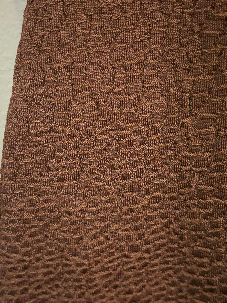 Gucci Crocodile Knit Sheath Dress - Size Large