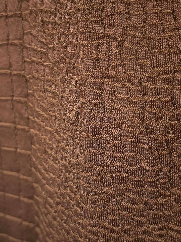 Gucci Crocodile Knit Sheath Dress - Size Large