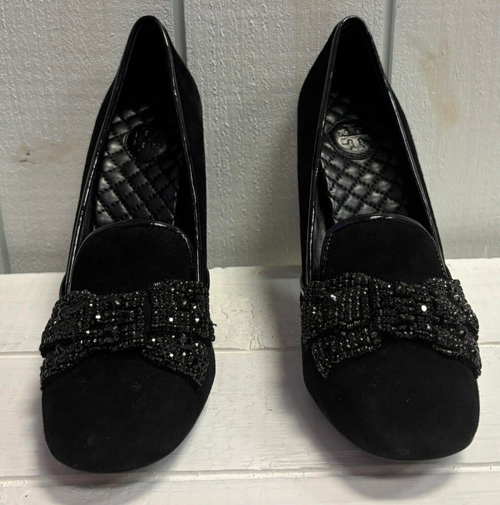 Tory Burch Carissa Embellished Bow Pump - Size 8.5