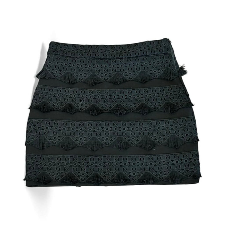 Maje Tiered Fringe Mini Skirt (Retails $250) - Size 40