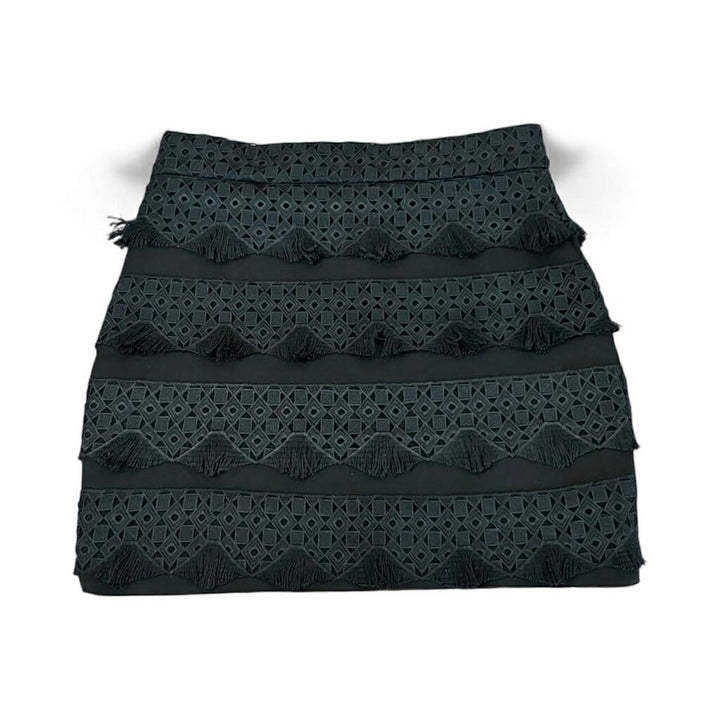 Maje Tiered Fringe Mini Skirt (Retails $250) - Size 40