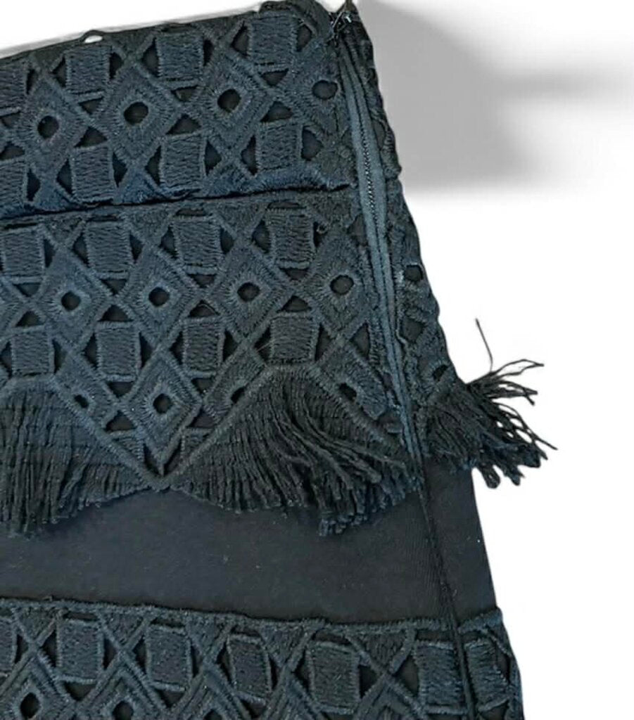 Maje Tiered Fringe Mini Skirt (Retails $250) - Size 40