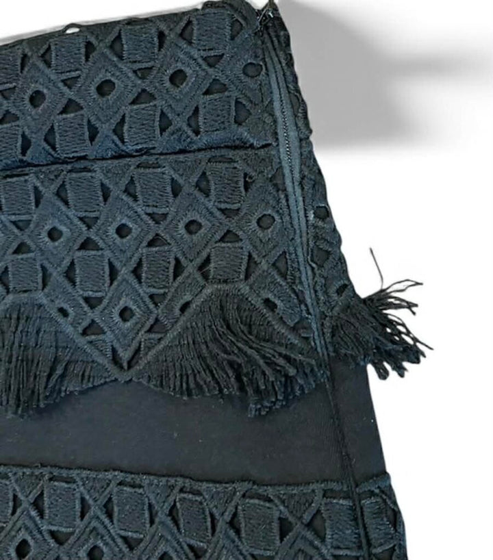 Maje Tiered Fringe Mini Skirt (Retails $250) - Size 40