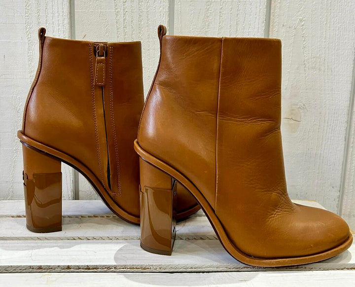 Tory Burch Cognac Leather Ankle Boot - Size 8