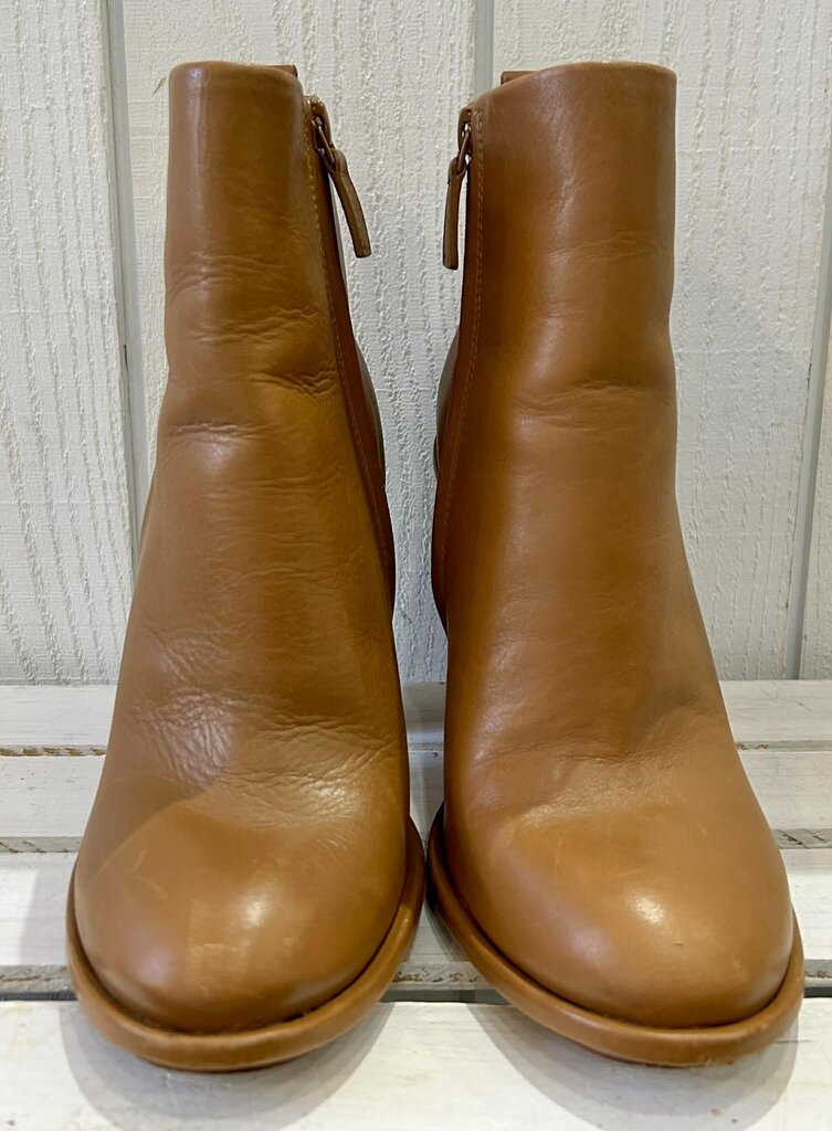 Tory Burch Cognac Leather Ankle Boot - Size 8