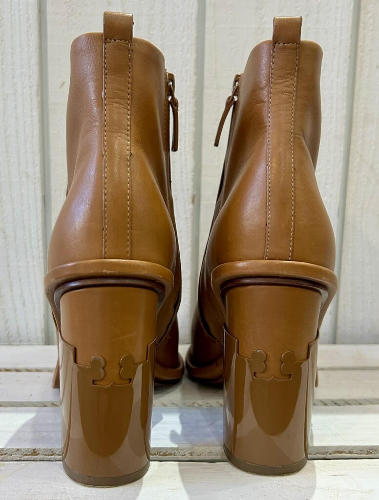 Tory Burch Cognac Leather Ankle Boot - Size 8
