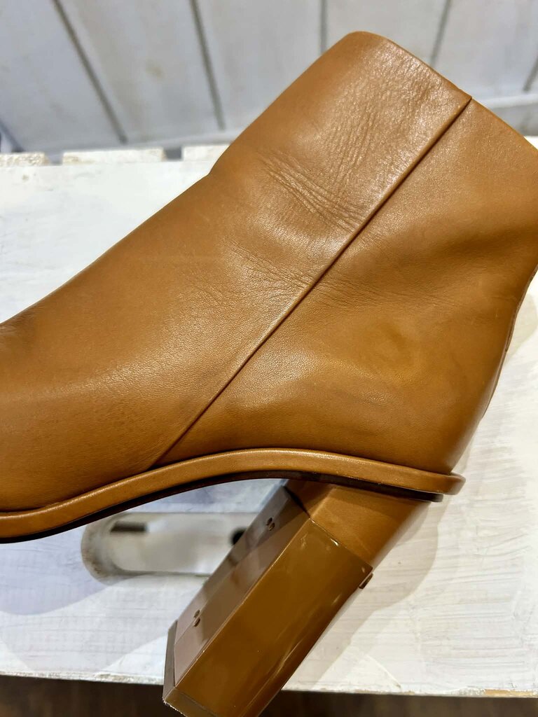 Tory Burch Cognac Leather Ankle Boot - Size 8