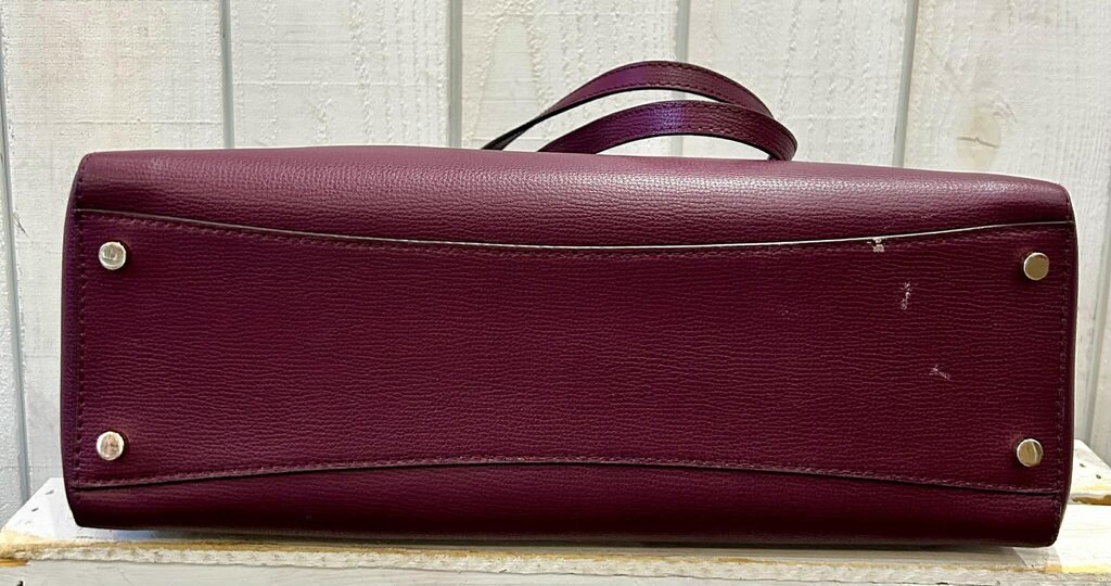 Kate Spade Molly Large Leather Tote in Sangria Burgundy