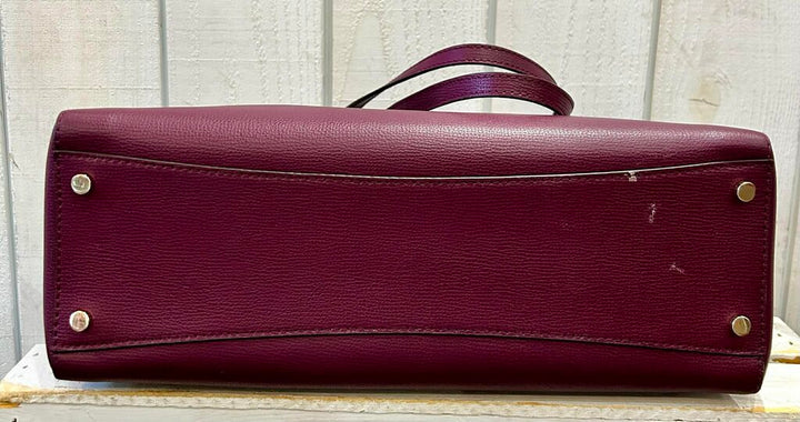 Kate Spade Molly Large Leather Tote in Sangria Burgundy