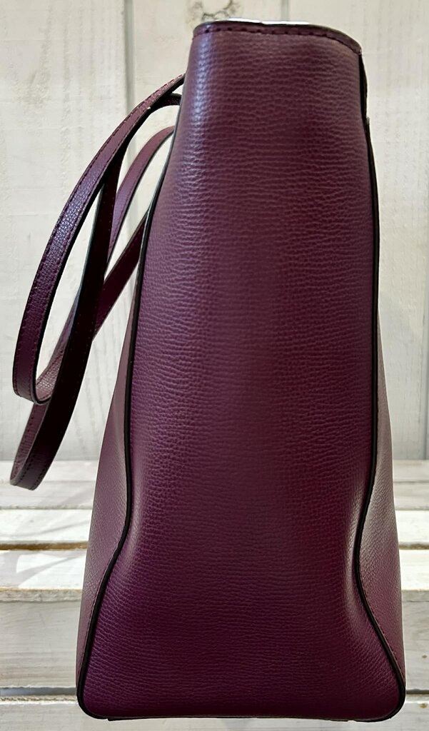 Kate Spade Molly Large Leather Tote in Sangria Burgundy