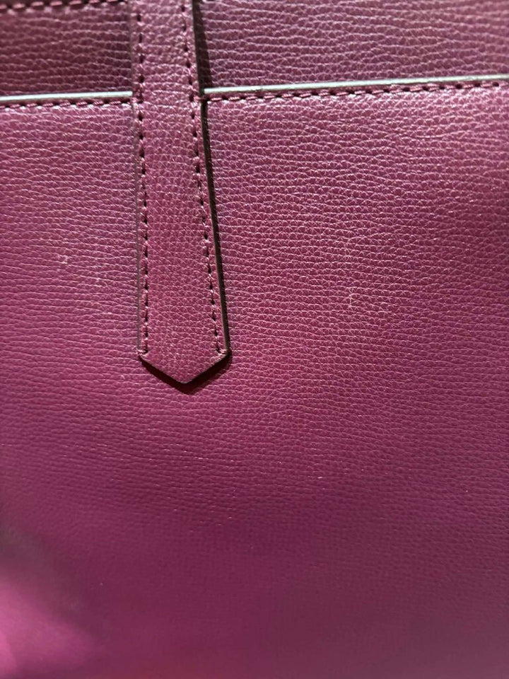 Kate Spade Molly Large Leather Tote in Sangria Burgundy