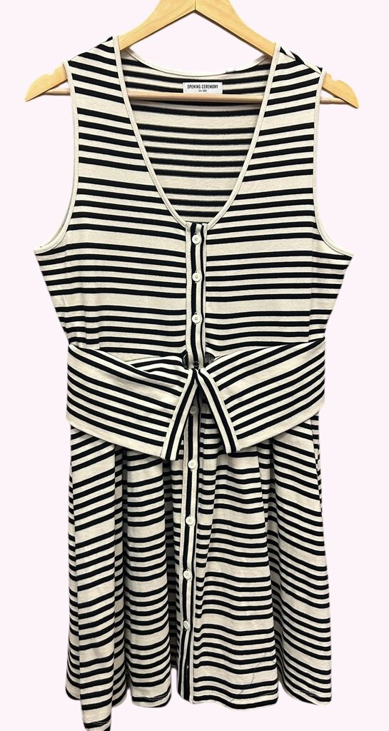 Opening Ceremony NWT Foldover Stripe Dress - Size Medium(Retails $295)