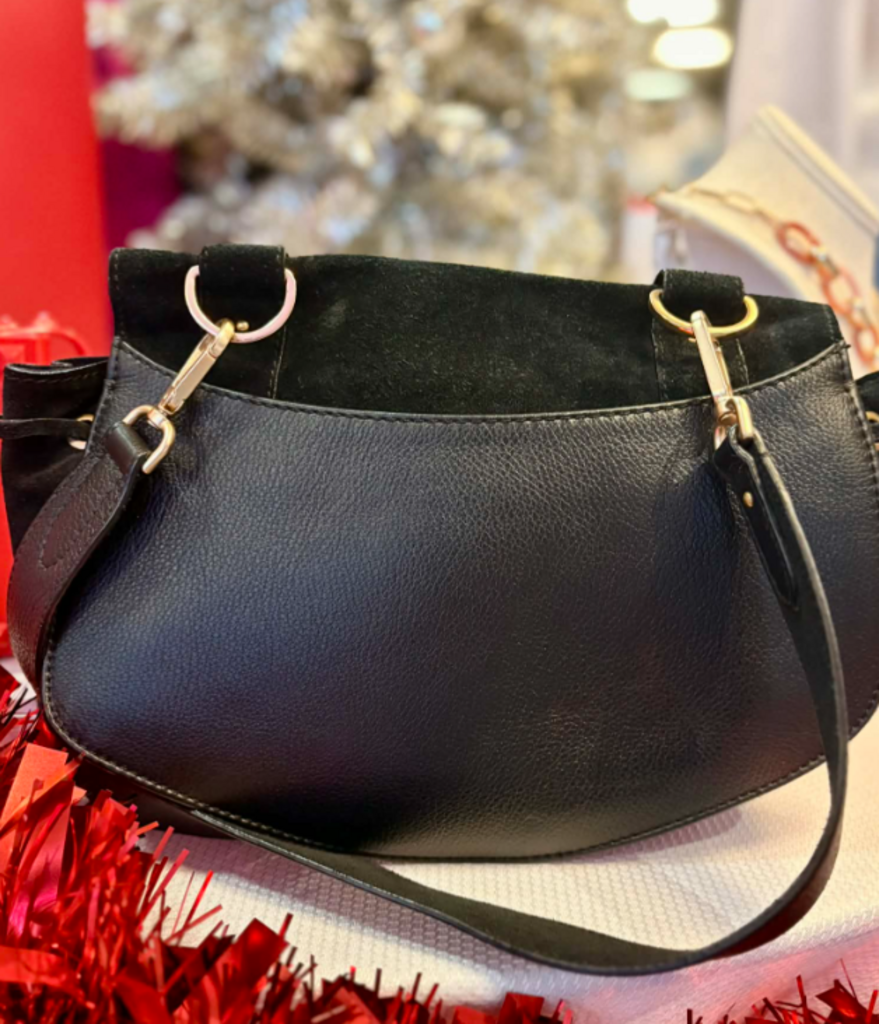 See By Chloe Collins Studded Suede Shoulder Bag (Retails For $484)