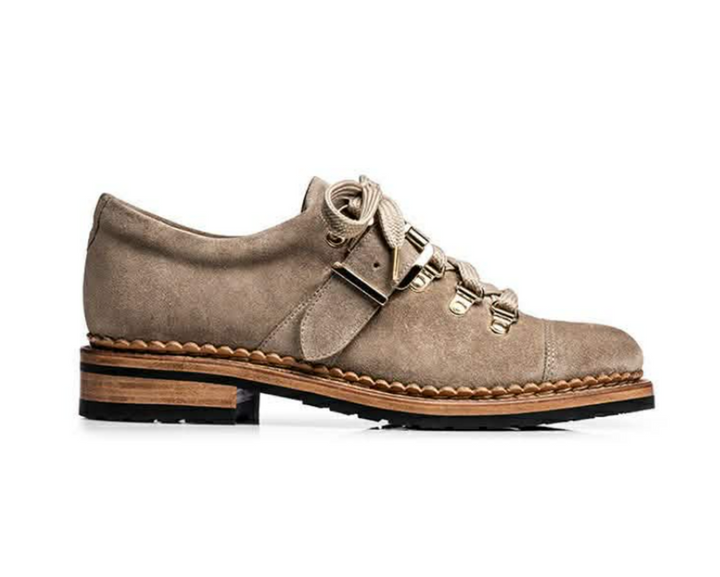 The Office of Angela Scott Mr. Logan Oxford in Tan Suede - Size 38.5 (Retails for $625)