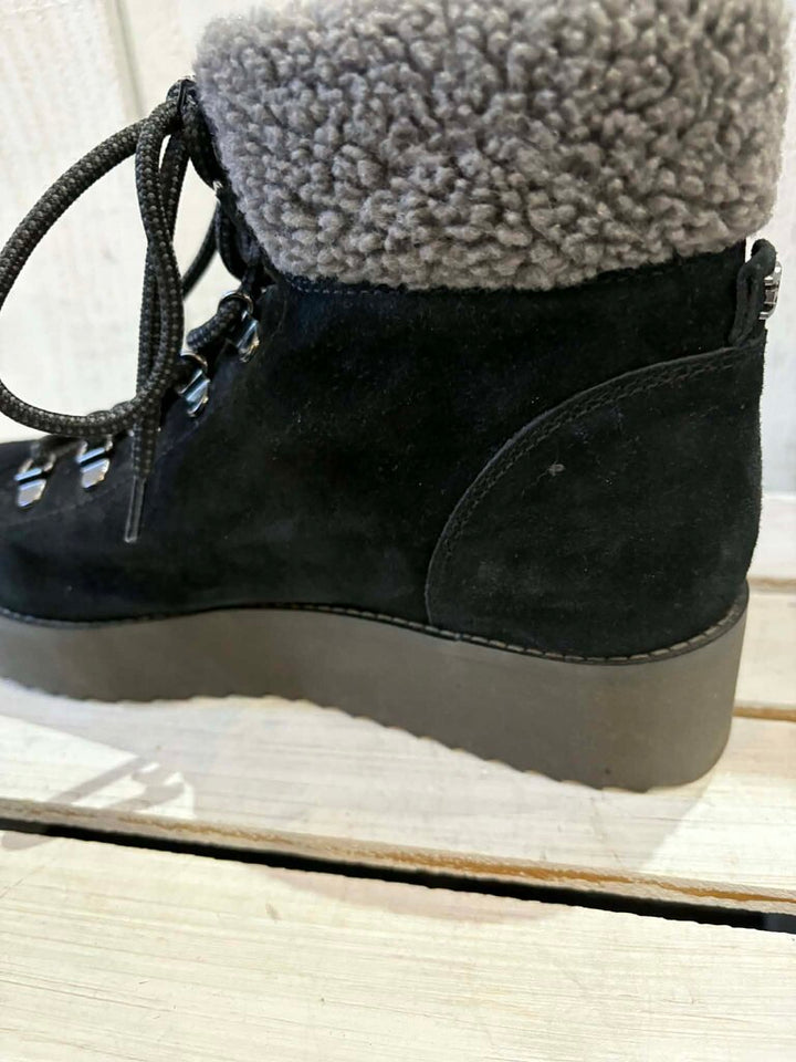 Sam Edelman Franc Faux Fur Ankle Boots - Size 8