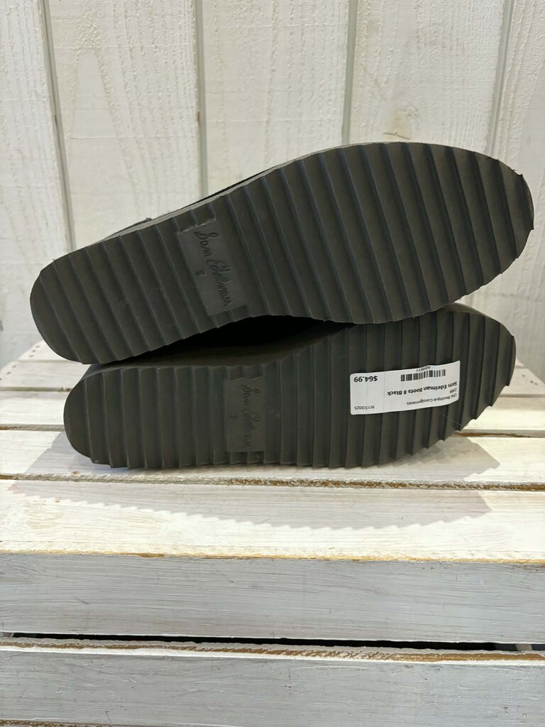 Sam Edelman Franc Faux Fur Ankle Boots - Size 8