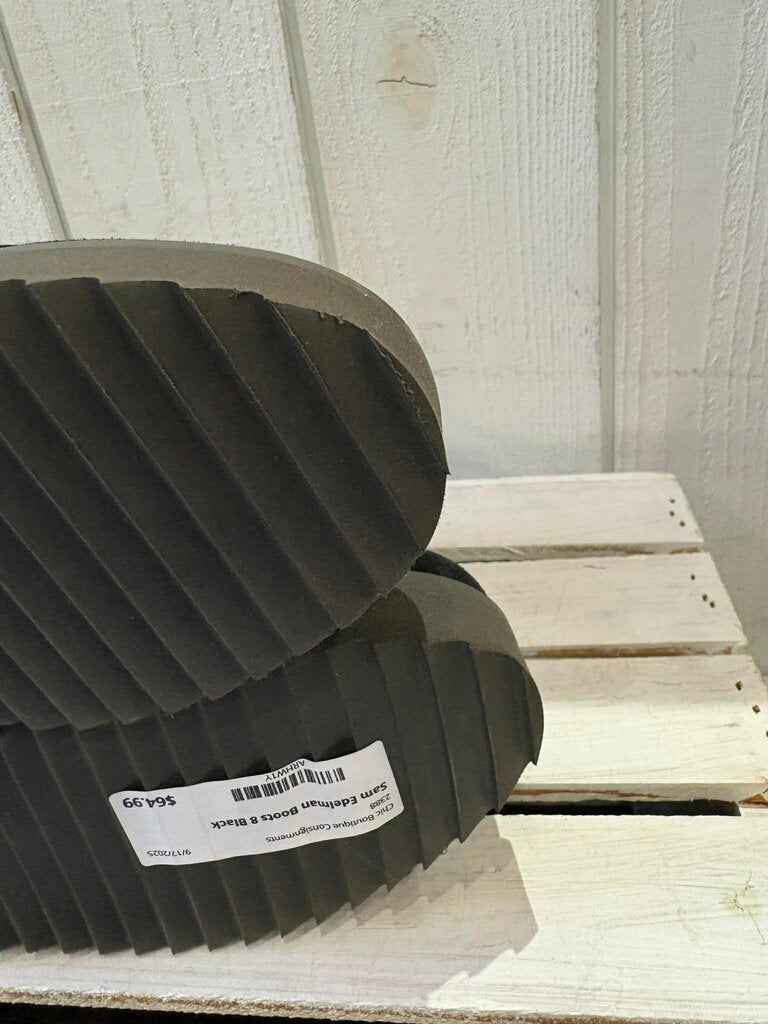 Sam Edelman Franc Faux Fur Ankle Boots - Size 8