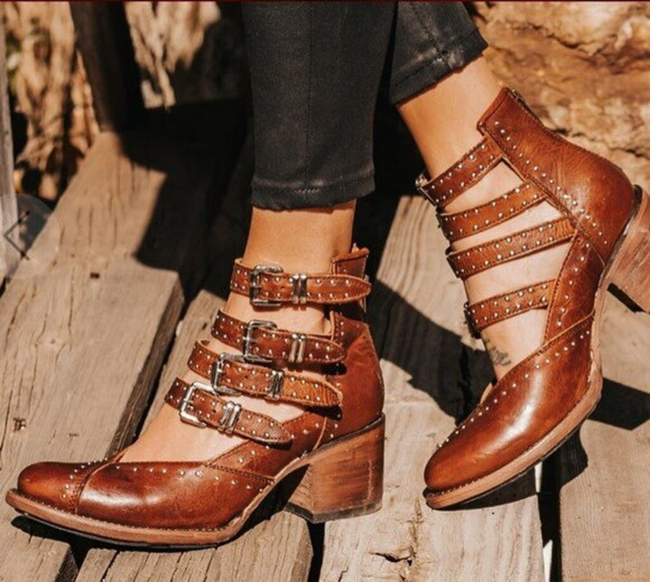 Free Bird Felicity Cognac Boots - Size 8