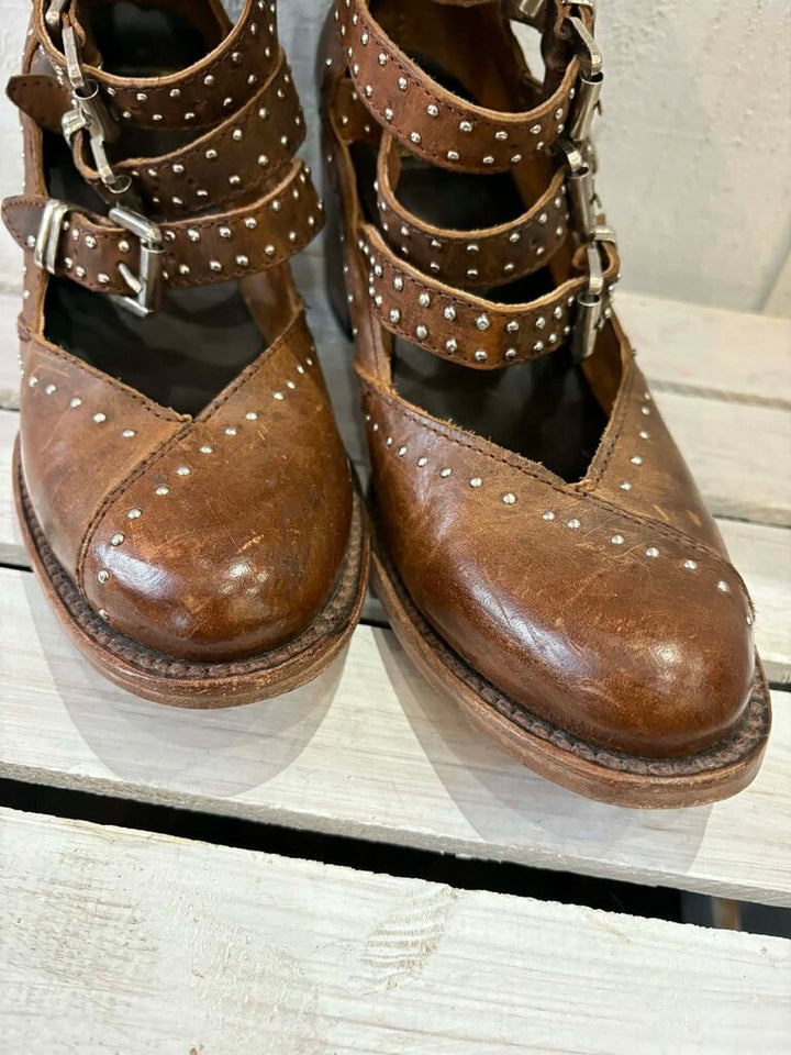 Free Bird Felicity Cognac Boots - Size 8