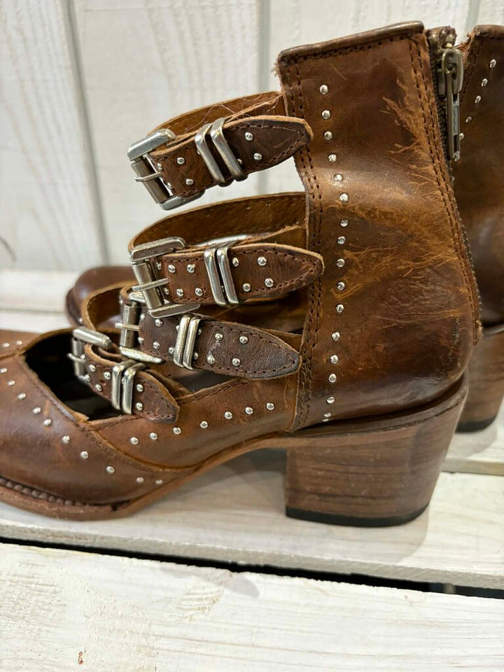 Free Bird Felicity Cognac Boots - Size 8