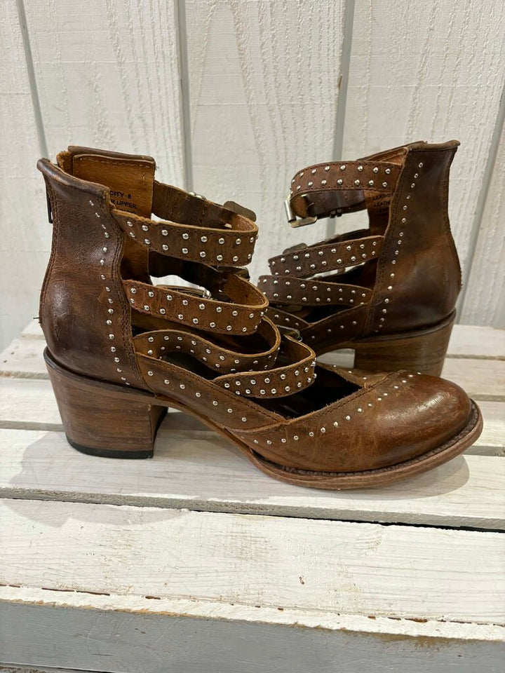 Free Bird Felicity Cognac Boots - Size 8