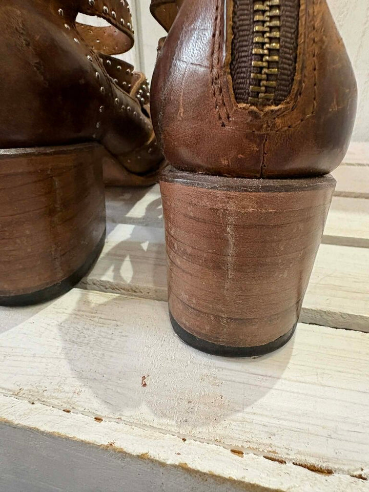 Free Bird Felicity Cognac Boots - Size 8