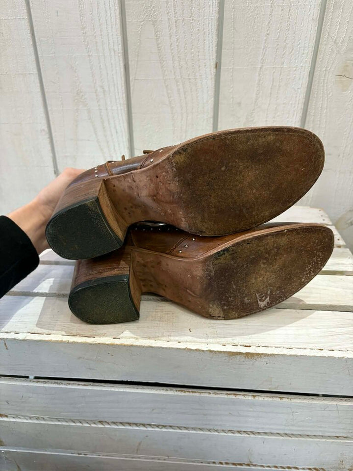 Free Bird Felicity Cognac Boots - Size 8