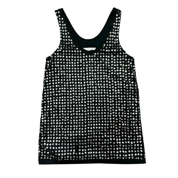 Diane Von Furstenberg Fran Cupped Sequin Tank - Size Small