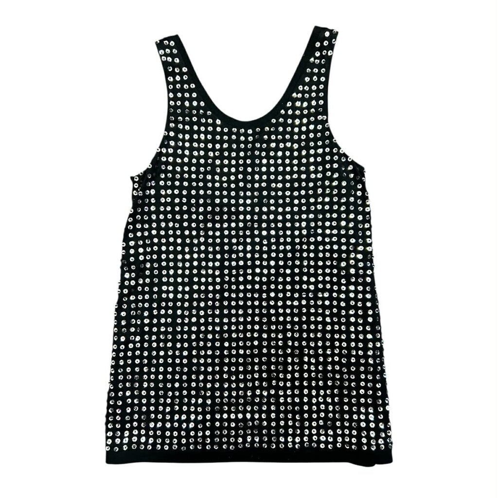 Diane Von Furstenberg Fran Cupped Sequin Tank - Size Small