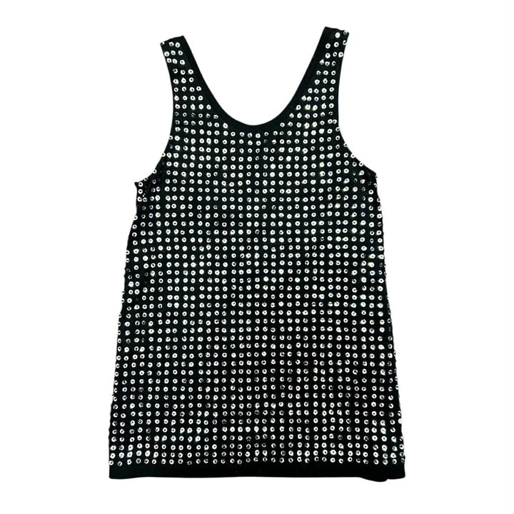 Diane Von Furstenberg Fran Cupped Sequin Tank - Size Small