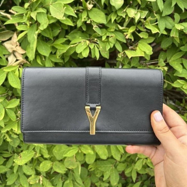 Yves Saint Laurent Leather Continental Wallet