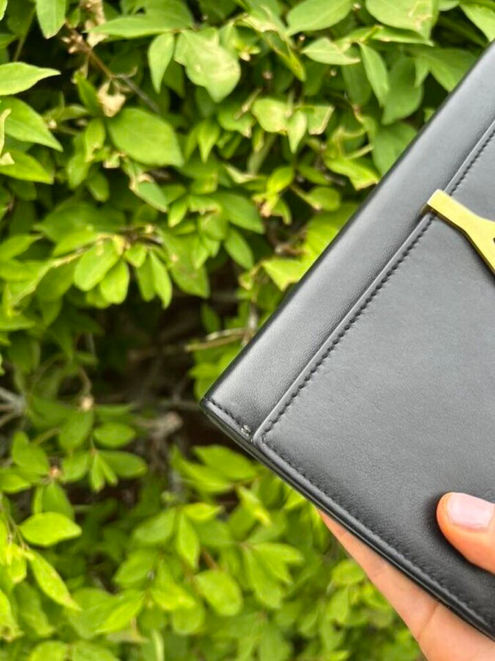Yves Saint Laurent Leather Continental Wallet
