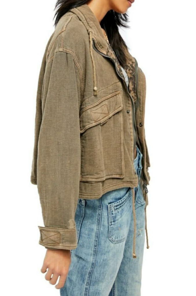 We The Free Eyes On You Oversized Surplus Jacket - Size Small