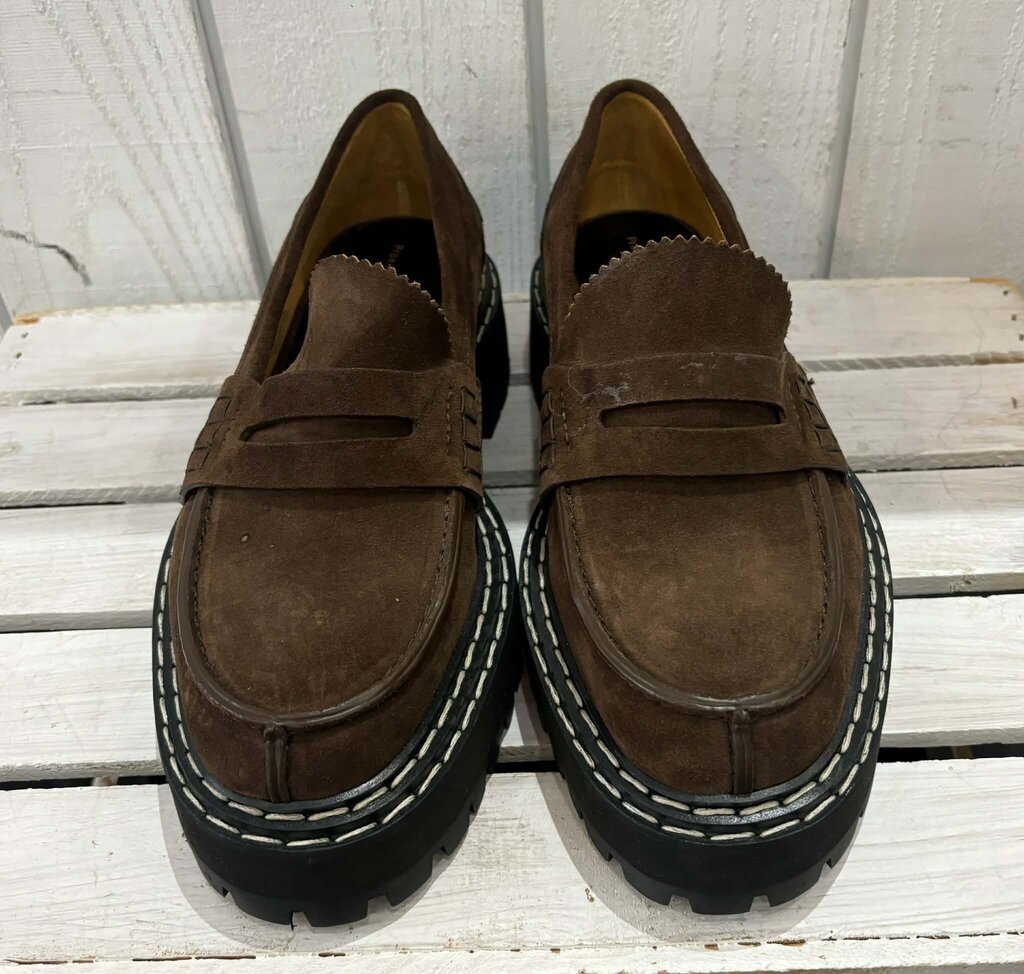Proenza Schouler Lug Sole Platform Loafers in Dark Brown Size 39.5