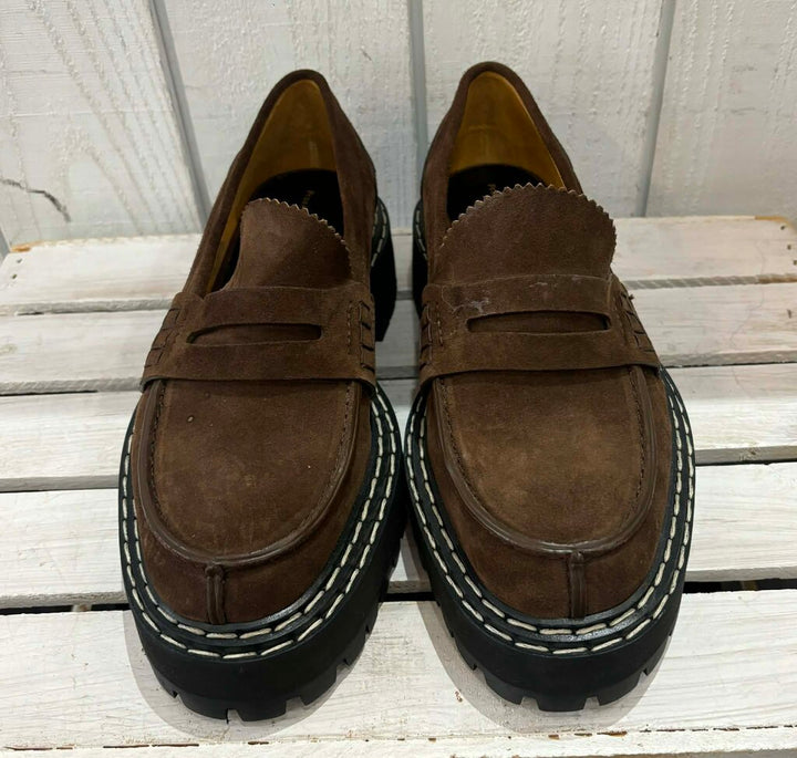 Proenza Schouler Lug Sole Platform Loafers in Dark Brown Size 39.5