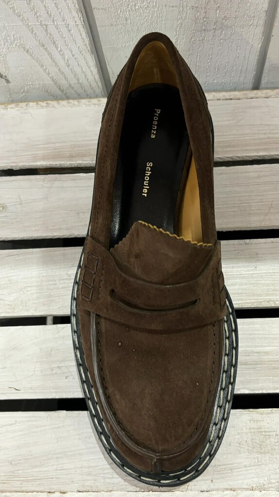 Proenza Schouler Lug Sole Platform Loafers in Dark Brown Size 39.5