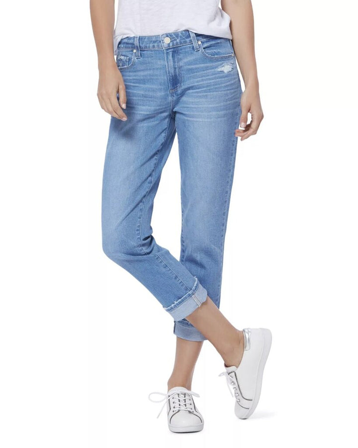Paige Brigitte Slim Boyfriend Jeans in Folk Distressed - Size 29