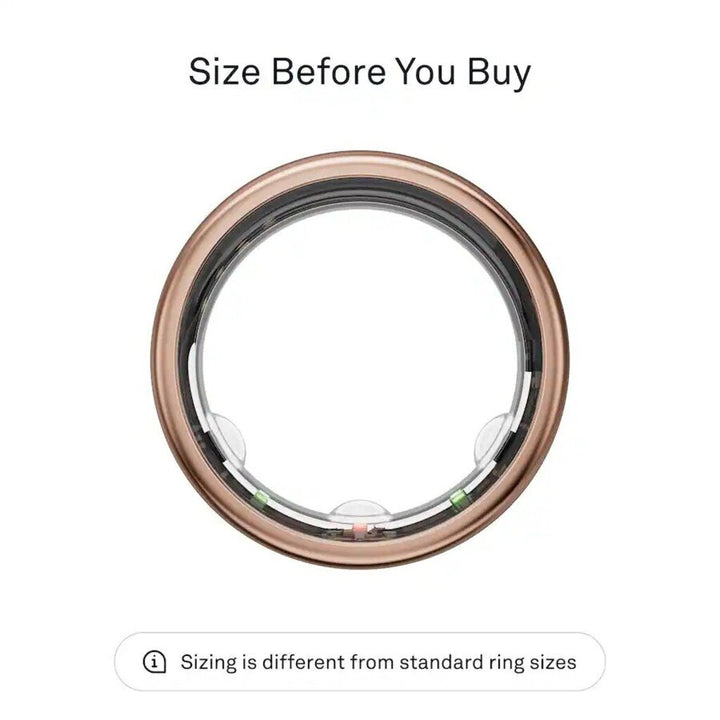 Oura Gen3 Horizon Ring in Rose Gold (Retails for $449) - Size 9