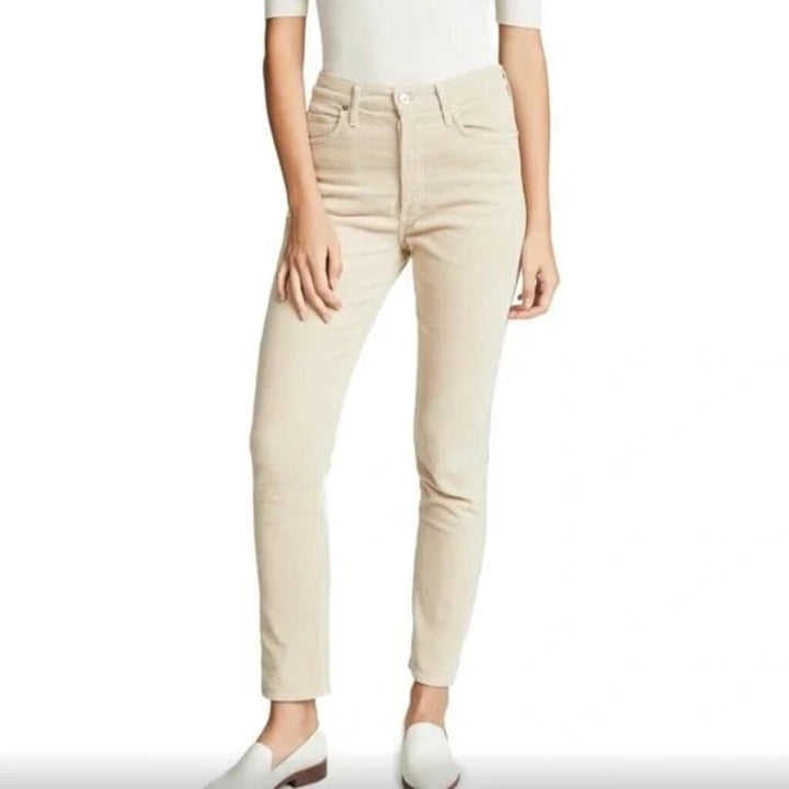 Citizens of Humanity Olivia High Rise Slim Ankle Corduroy Jean - Size 26