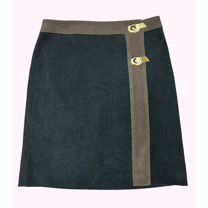 J. McLaughlin Colorblock Buckle Mini Skirt - Size 4