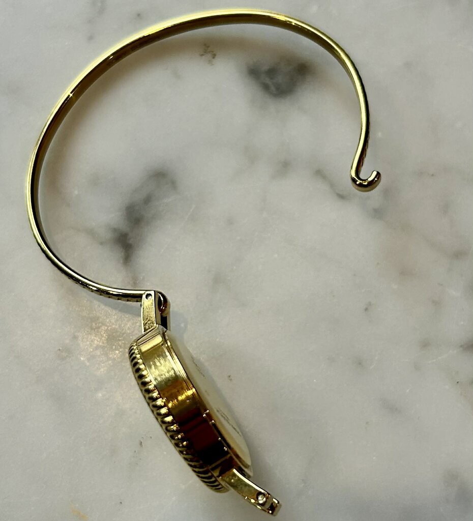 Tory Burch Women's Reva Gold-Tone Stainless Steel Bangle Bracelet Watch 27mm (Retails for $280)